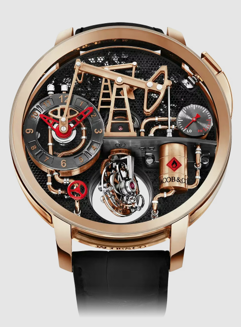 (image for) Jacob & Co Oil Pump 49.5MM ROSE GOLD Replica Watch OI100.40.AA.AC.A
